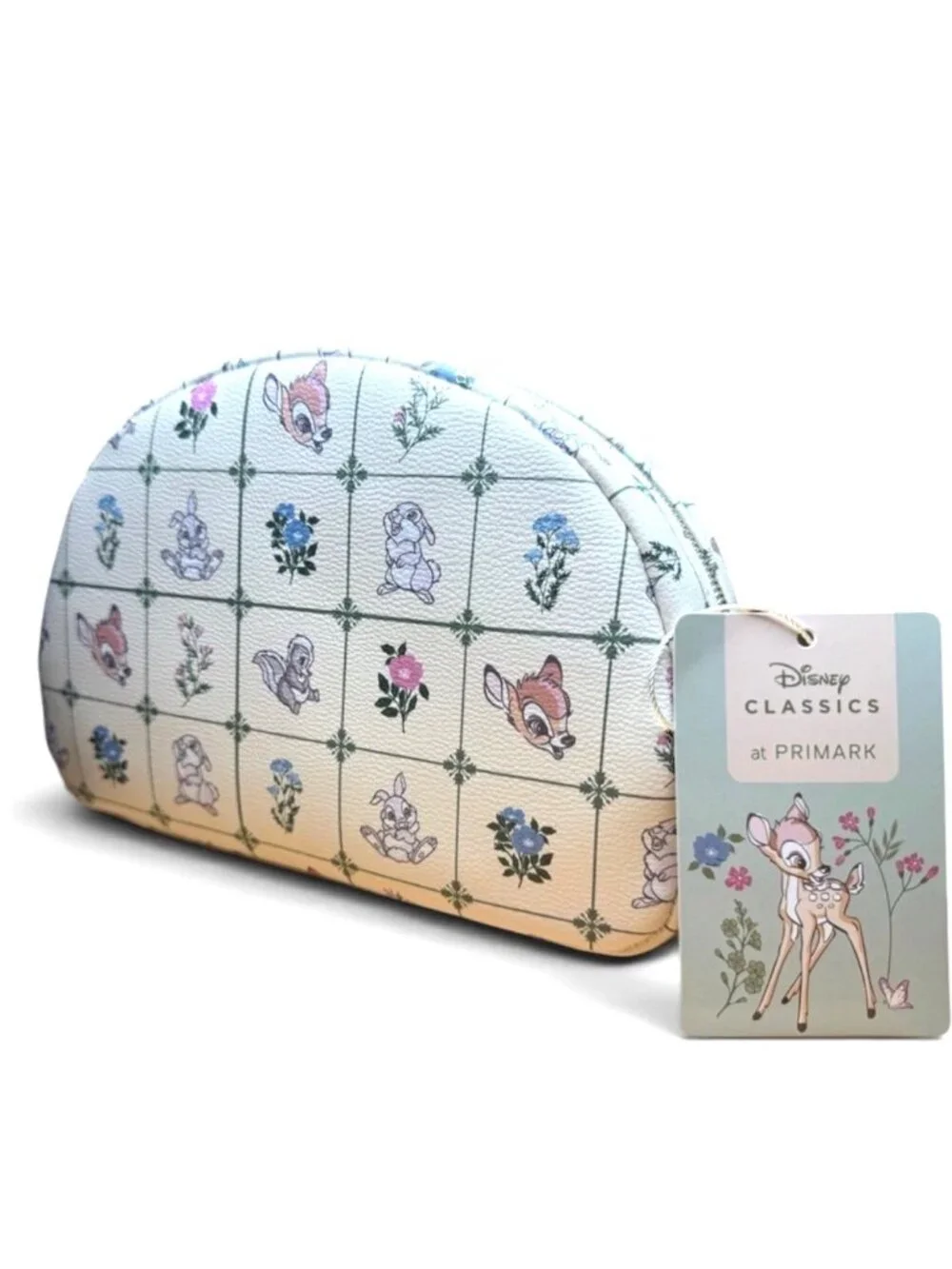 Disney Bambi And Thumper AOP Cosmetic Case Makeup Bag Travel Primark NWT